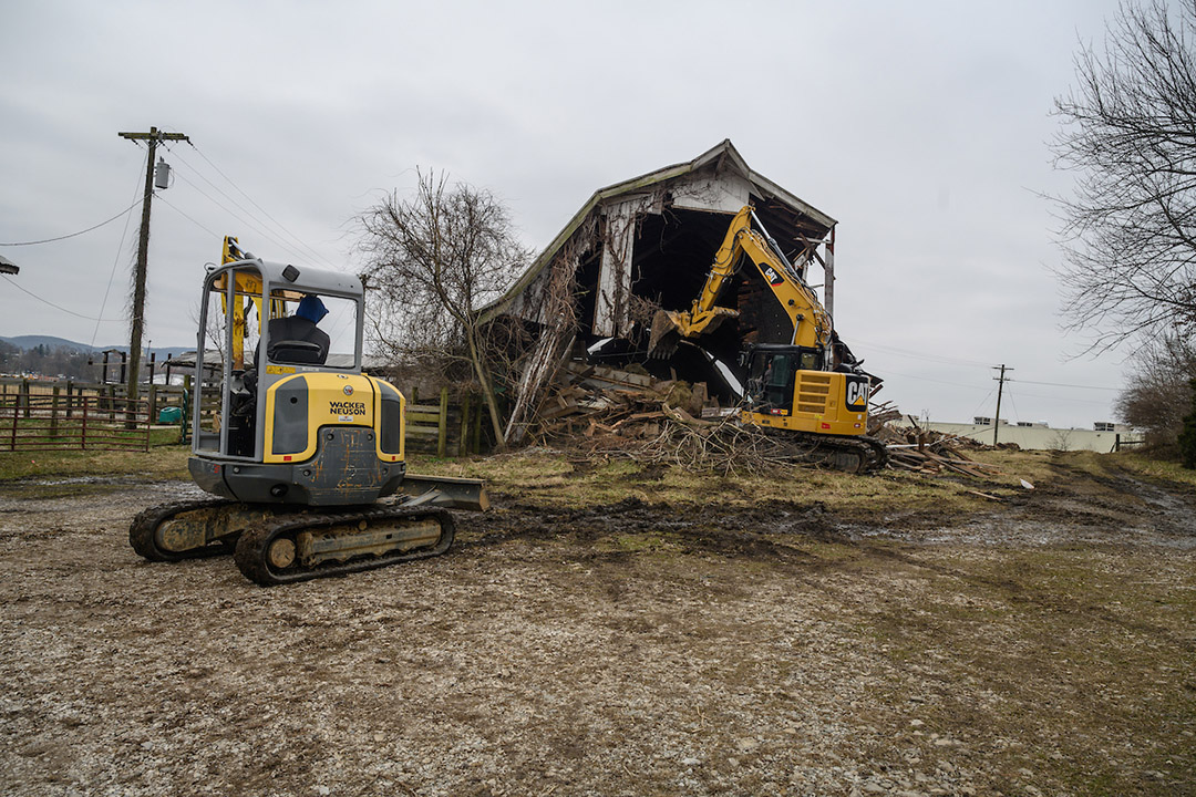 Demolition at Dead Horse Knob